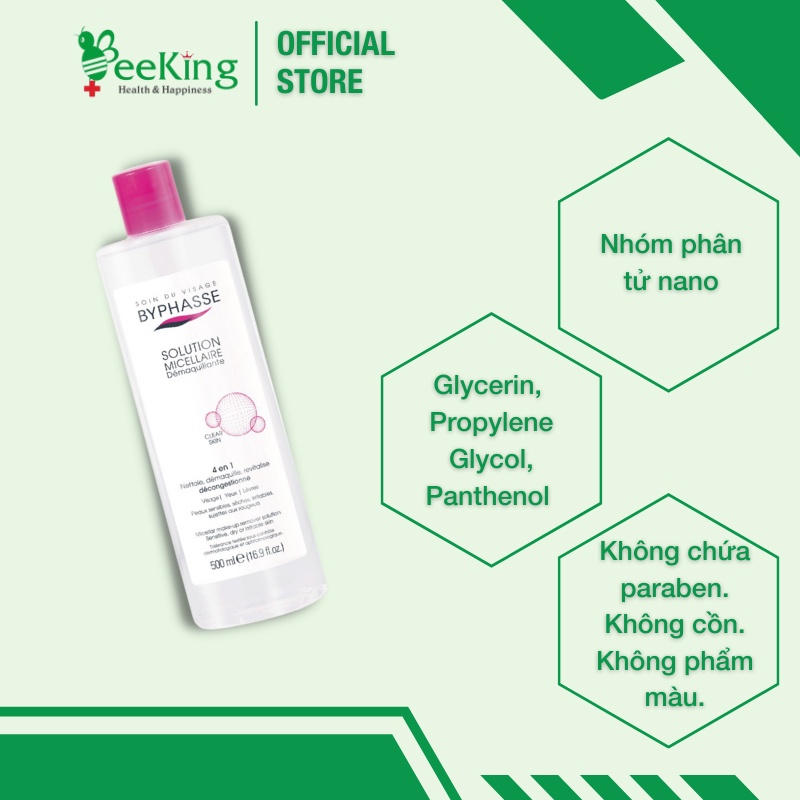 NƯỚC TẨY TRANG BYPHASSE - 500ML | BigBuy360 - bigbuy360.vn