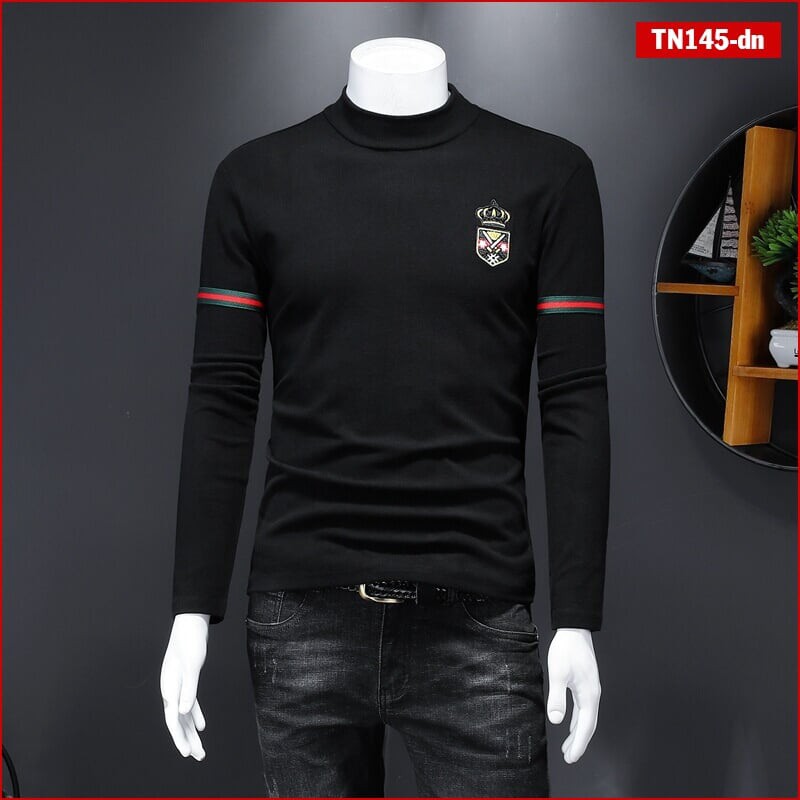 Áo thun nam tay dài TN145 chui cổ sợi tre tổng hợp nhiều màu sắc | BigBuy360 - bigbuy360.vn