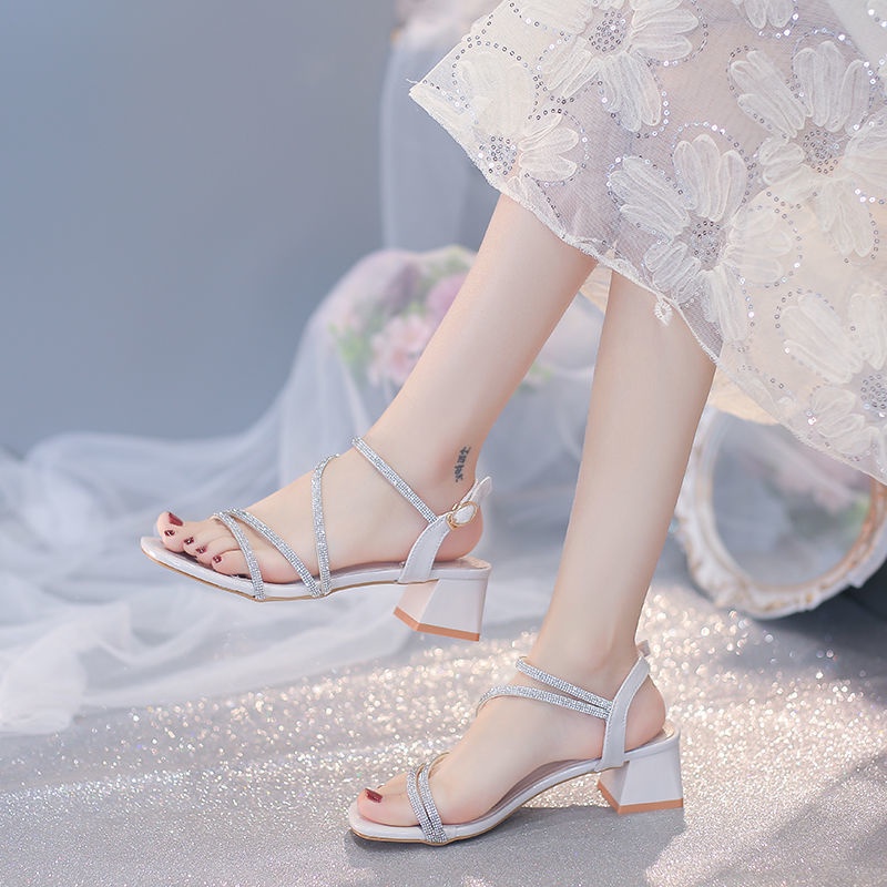 Giày Xăng Đan Cao Gót Đế Dày Thời Trang Mùa Hè Cá Tính