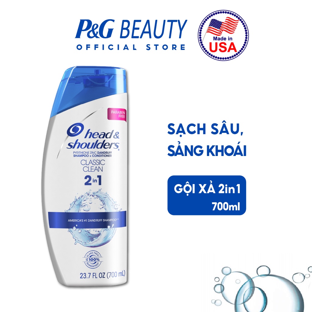 [Mã PG2112B giảm 8% đơn 199K] Dầu Gội & Xả 2in1 Head&Shoulders Mỹ nhiều mùi hương 650/700ml | BigBuy360 - bigbuy360.vn