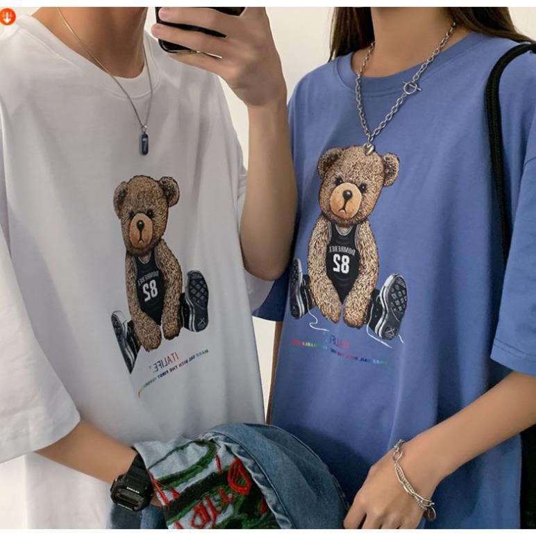 Áo Thun Thời Trang Unisex , Áo Thun Nam Nữ Hình Gấu 82 Đáng Yêu LH30 .. | BigBuy360 - bigbuy360.vn
