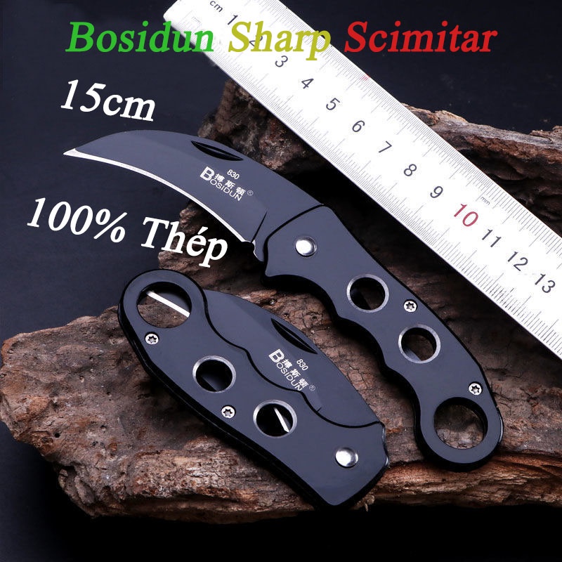 [Dao Phượt] - Dao Gấp Vuốt Rồng Bosidun Sharp Scimitar Cao Cấp