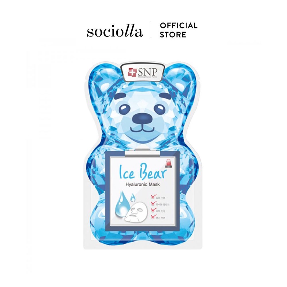 Mặt Nạ Cấp Ẩm SNP Ice Bear Hyaluronic Mask
