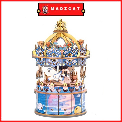 Mô hình đồ chơi lắp ráp Hộp Nhạc Gỗ 3D - Chính hãng