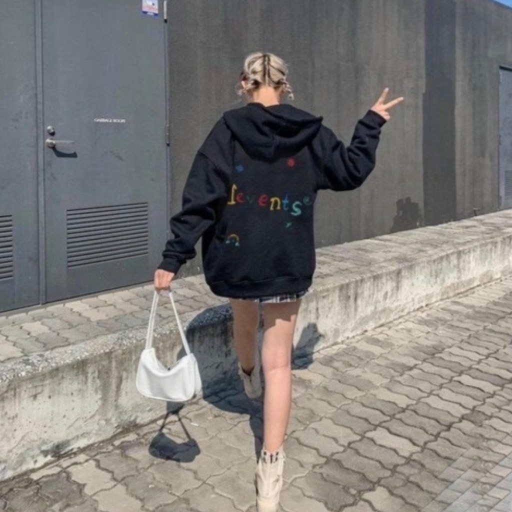 Áo khoác nỉ dây kéo unisex form rộng Hàn Quốc phong cách ulzzang street style nữ nam LEVENTS AKNM03 LICHIHO cực chất
