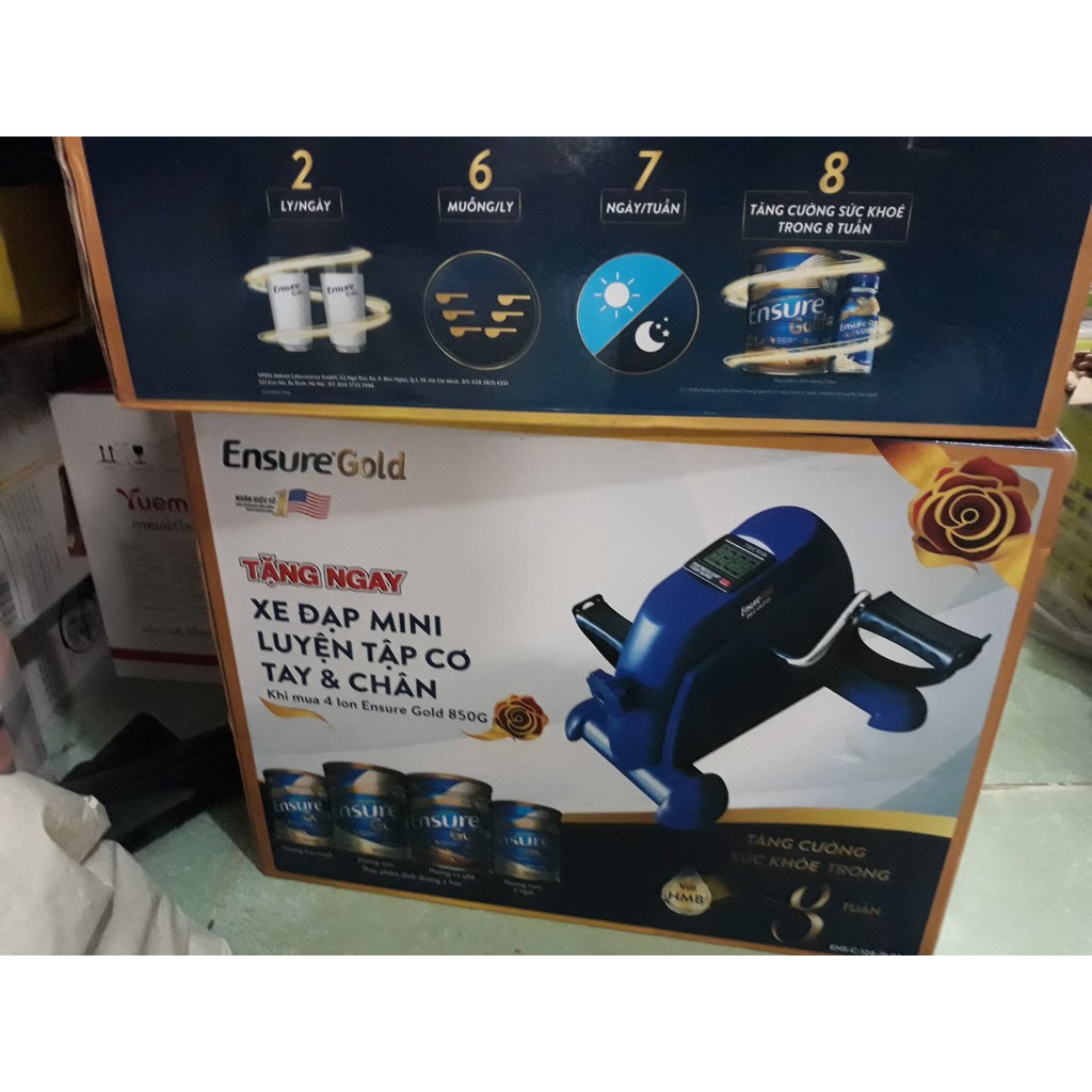 Xe đạp mini luyện tập cơ tay và chân ( quà tặng từ Ensure Gold)