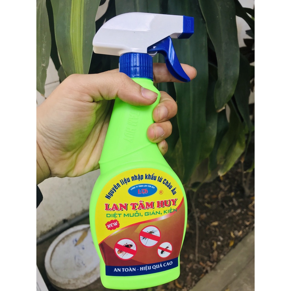 Thuốc xịt kiến ba khoang Lan Tâm Huy 350ml diệt muỗi kiến ba khoang hiệu quả an toàn chai xịt cầm tay