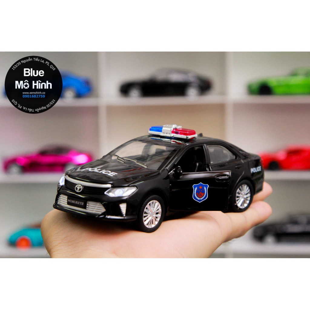 Blue mô hình | Xe cảnh sát mô hình Toyota Camry Police 1:32