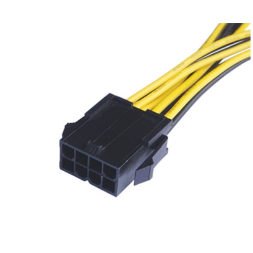 Dây chia nguồn 8 pin CPU  sang 2 đầu 6+2 pin VGA - Dây chuẩn
