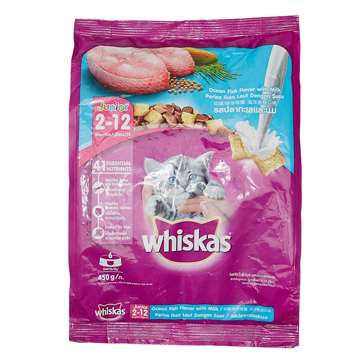 Thức ăn cho mèo con từ 2-12 tháng tuổi Whiskas Junior 1.1kg