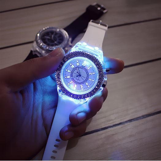 Đồng hồ Led nam nữ phát sáng cực đẹp LD1 GENEVA-MS 02