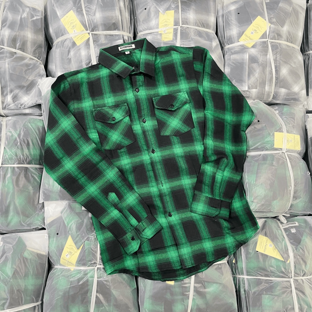 Hàng HOT Ra Kho | Xả Lỗ 50% Áo Caro Nỉ Tay Dài Cho Anh Em Mặc Đi CHơi CHống Nắng Đều Đẹp HoKo