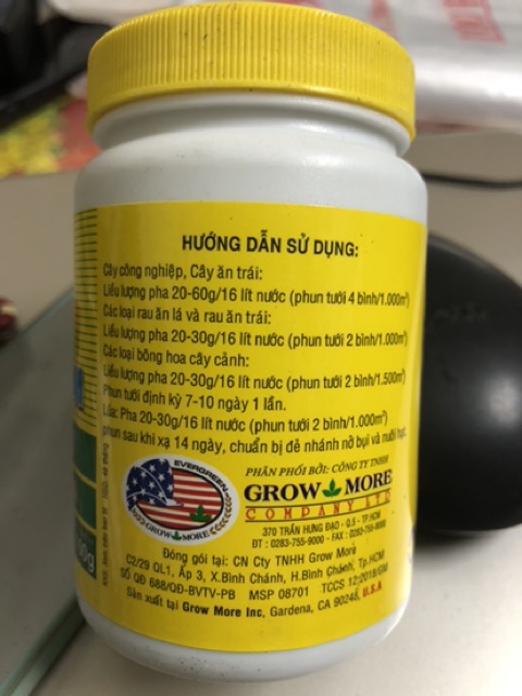 Phân bón lá Grow More NPK 6-30-30 + TE ☘️ Kích ra hoa, tăng đậu quả 🥝