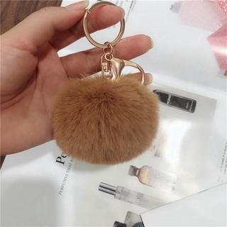 móc khoá cục bông dễ thương