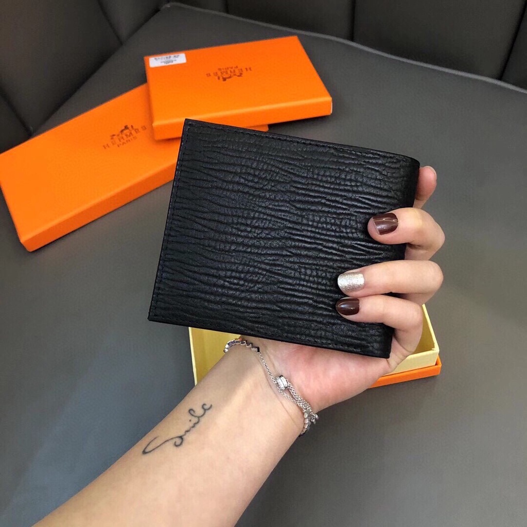 Ví da thật thời trang cao cấp Hermes HM phong cách sang trọng, thời thượng
