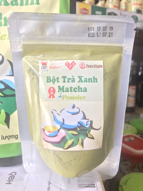 Bột matcha đài loan Everstyle (Mũ đỏ) 100g