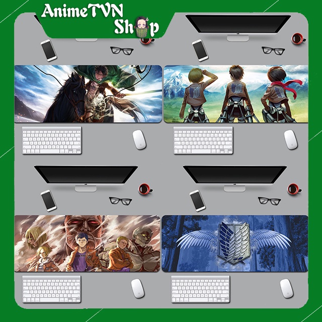 Miếng lót chuột khổng lồ hình Anime/Manga Attack on Titan  - cao su thiên nhiên
