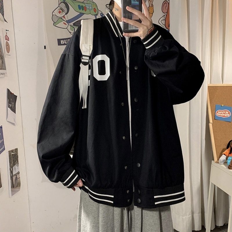 ÁO KHOÁC BOMBER KAKI H0-90 FORM UNISEX NAM NƯ (hình chụp thật)