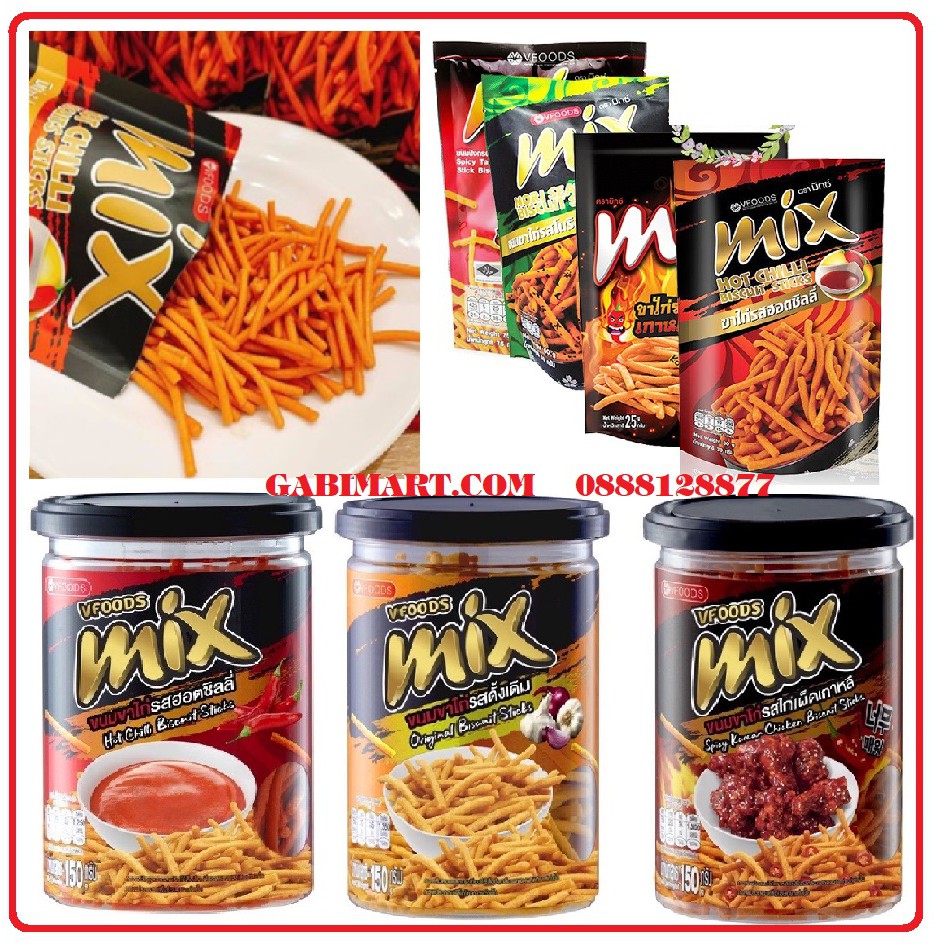 Bimbim Mix Tasty Vfoods Thái Lan 60g, oishi mix thái lan siêu ngon