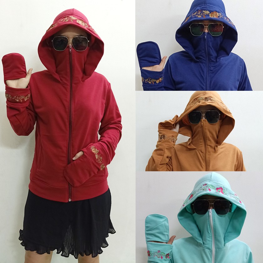 Áo Khoác Chống Nắng Nữ Xỏ Ngón, Áo Chống Nắng Nữ Có Thêu Tỉ Mỉ Rất Đẹp (Xả hàng giao mẫu ngẫu nhiên)