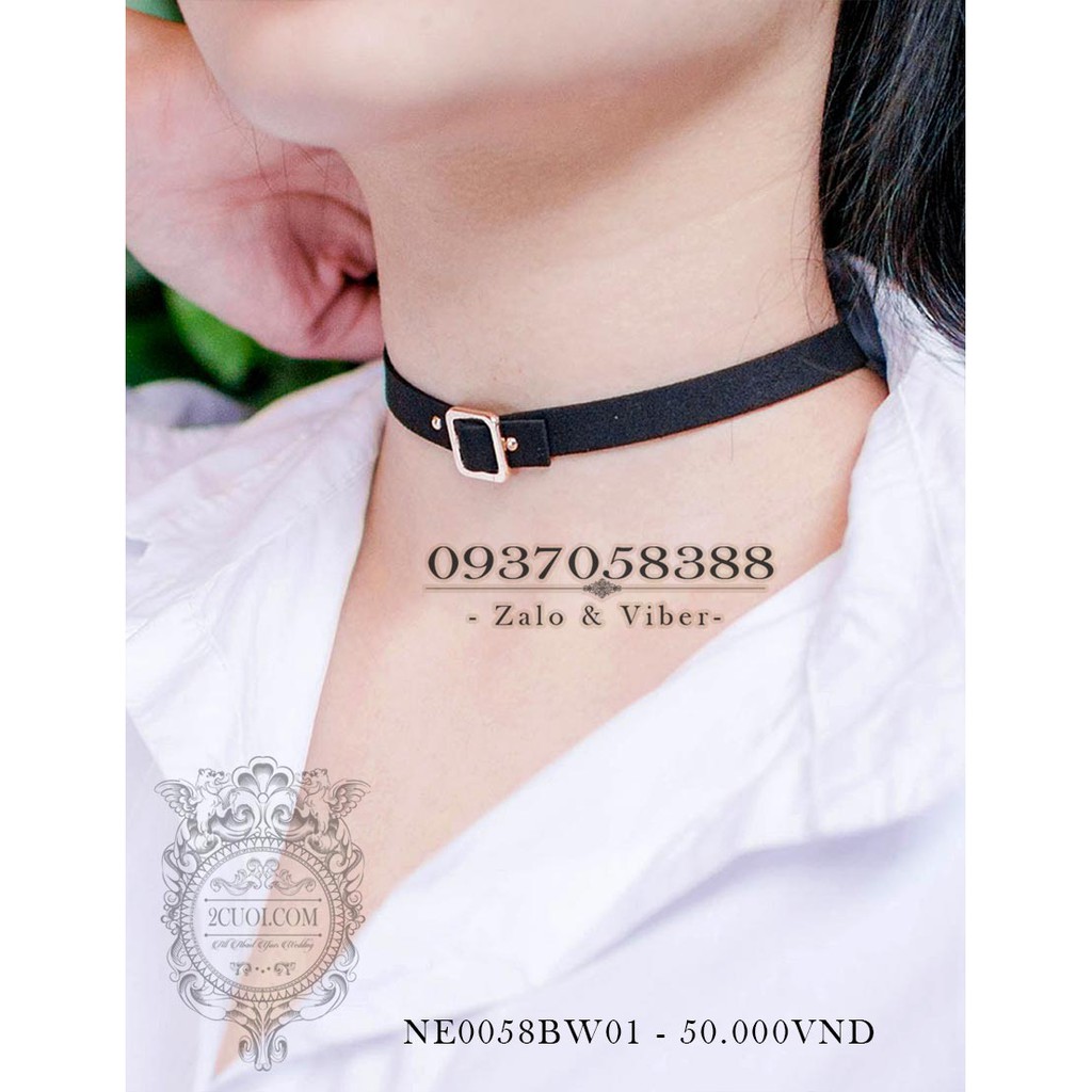 Charm choker NE0058BW01