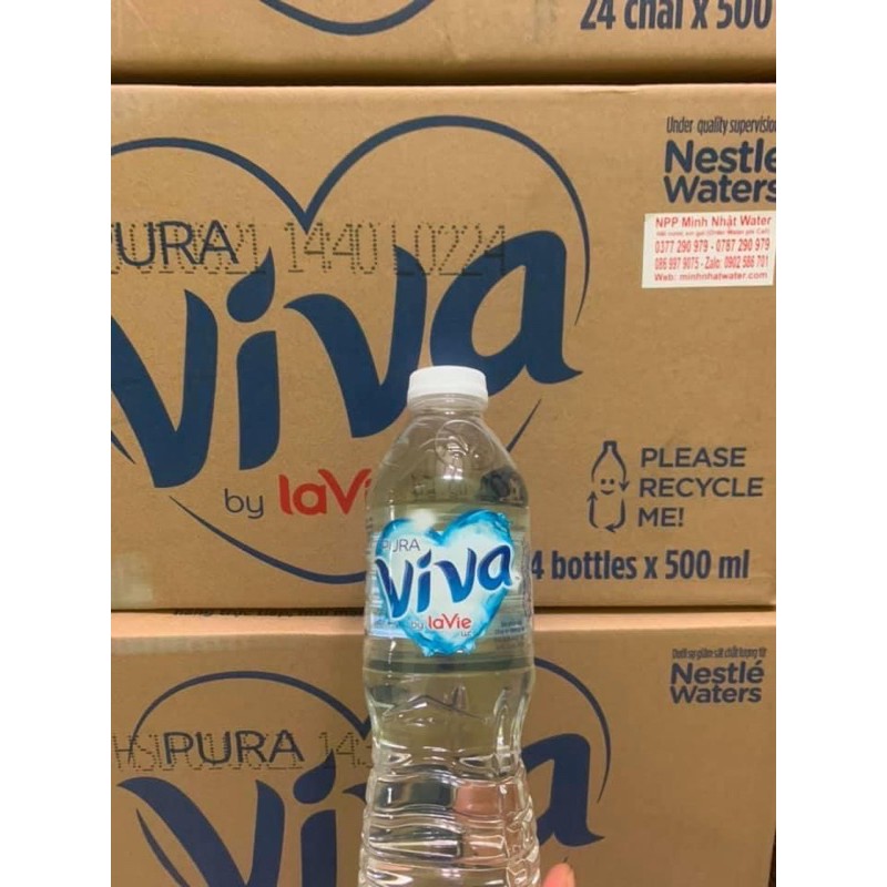 Nước Tinh Khiết Lavie Viva 500ml thùng 24 chai