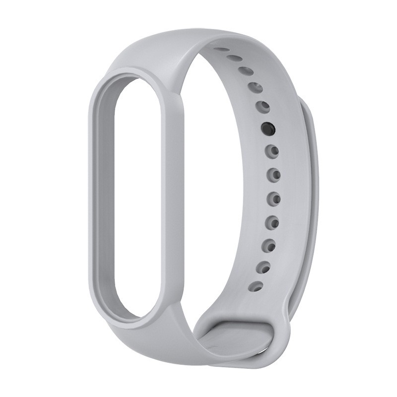 Dây đeo thay thế cho Xiaomi Miband 5 nhựa dẻo TPU Trơn nhiều màu