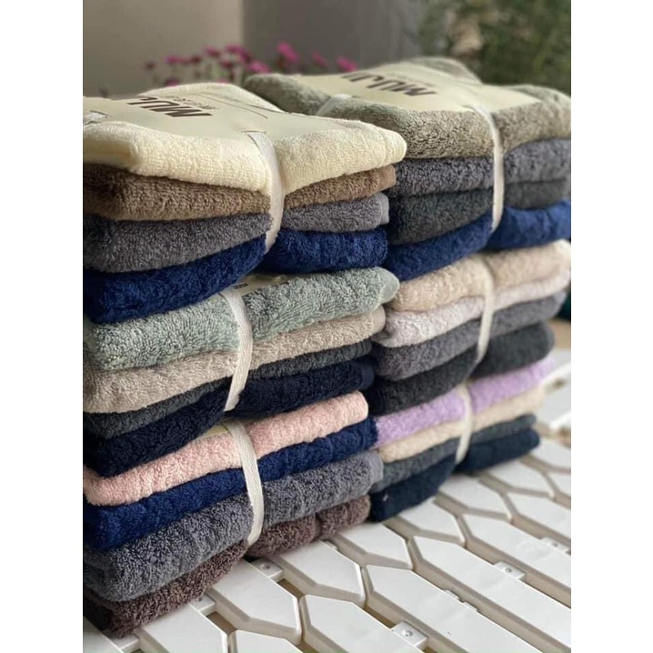 Set 4 Khăn Tắm Gội Siêu Bông, Siêu Đẹp