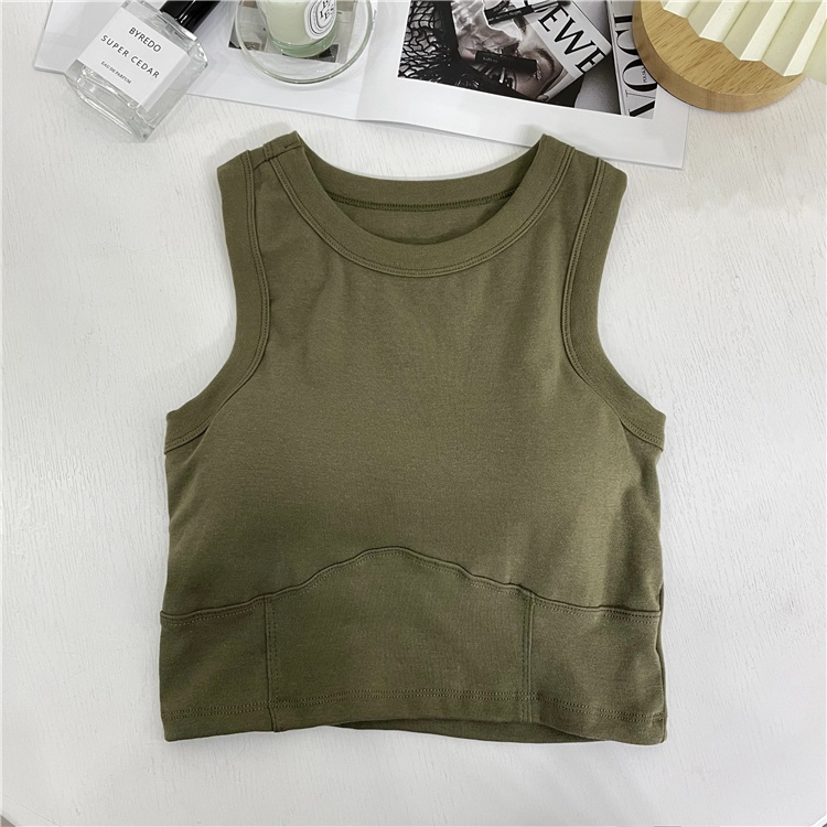 Áo Tank Top Cổ Tròn Thiết Kế Mỏng Kiểu Dáng Đơn Giản Thời Trang Dành Cho Nữ