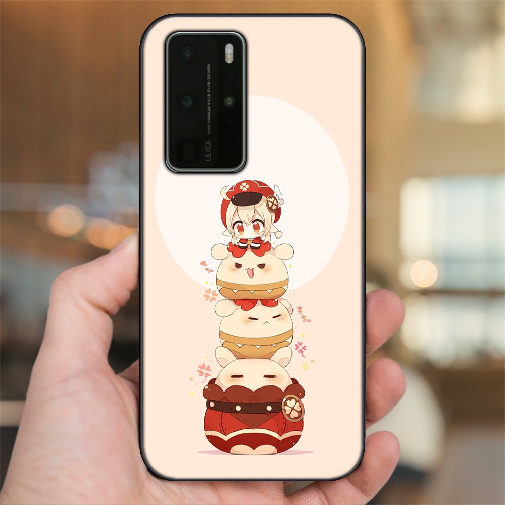 Ốp lưng Huawei P40 Pro viền đen in hình Klee Genshin Impact