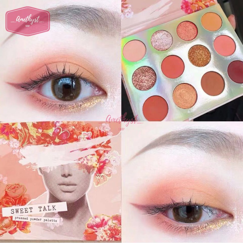 Bảng Phấn Mắt Colourpop 12 ô Sweet Talk Pressed Powder Palette