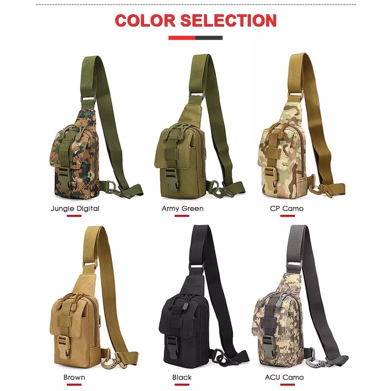 Túi đeo chéo vai mini Tactical A74