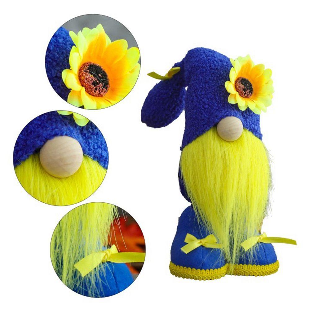 Mocho Hoa Hướng Dương Gnome Vàng Và Xanh Dương Handmade Làm Quà Tặng Giáng Sinh Cho Trẻ Em dwarf