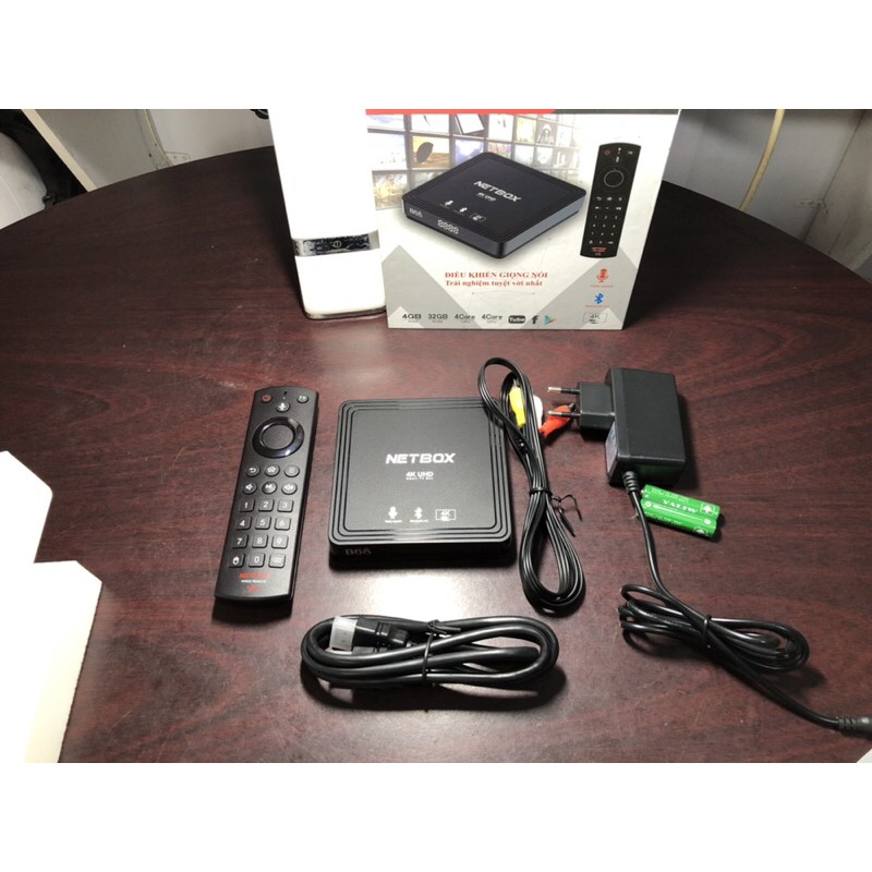 Android TV Box NETBOX B68 Có Điều khiển giọng nói - RAM 4G ROM 32G Andoid 9.0 - NETBOX B68 VOICE