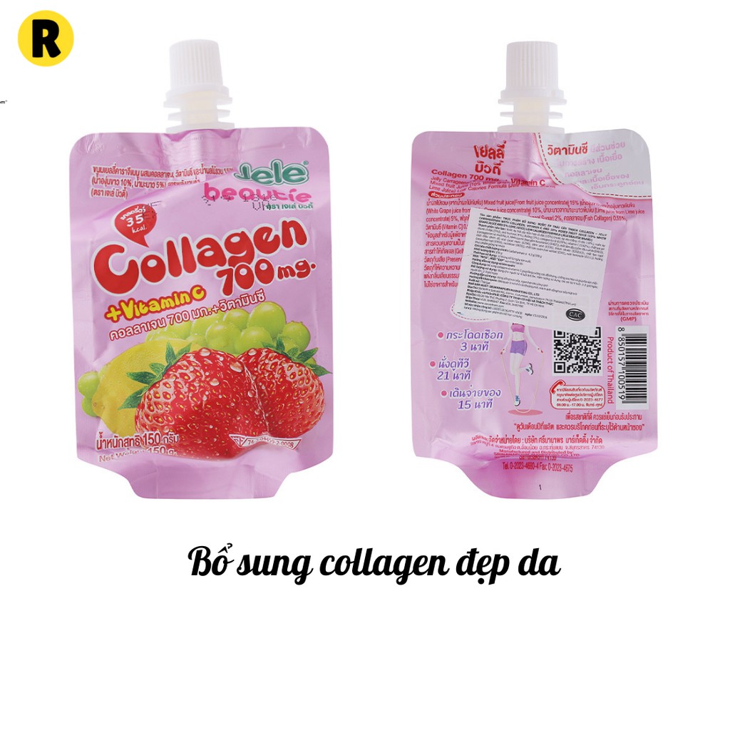 Nước thạch trái cây thạch Jele Beautie 150g, bổ sung vitamin tốt cho sức k