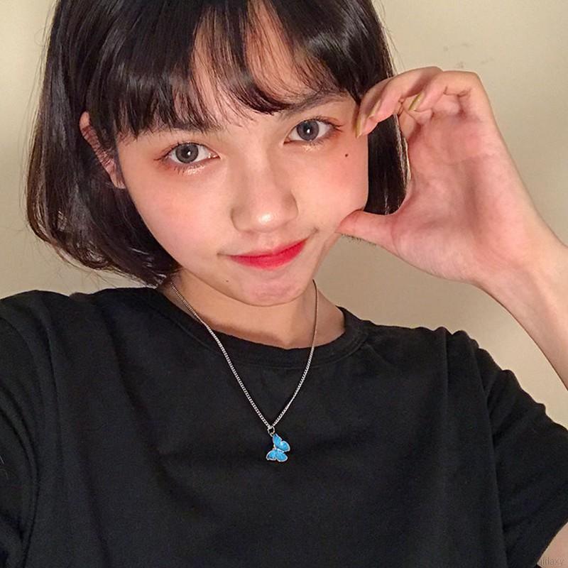 Dây chuyền/ Vòng đeo tay mặt hình bươm bướm xinh xắn thời trang cho các cặp đôi