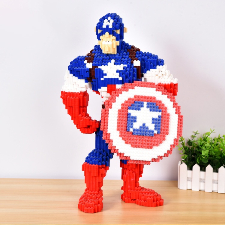 Mô hình CỠ LỚN BST Lego Marval Hapi Toys - CAPTIAN SPIDERMAN IRONMAN đồ chơi lắp ráp 3D