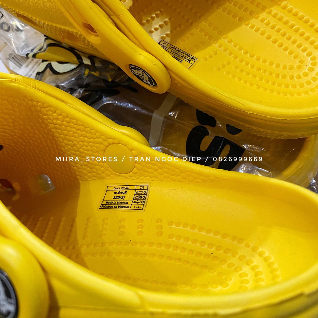 Dép xốp Crocs DREW HOUSE BEST QUALITY YELLOW - vàng