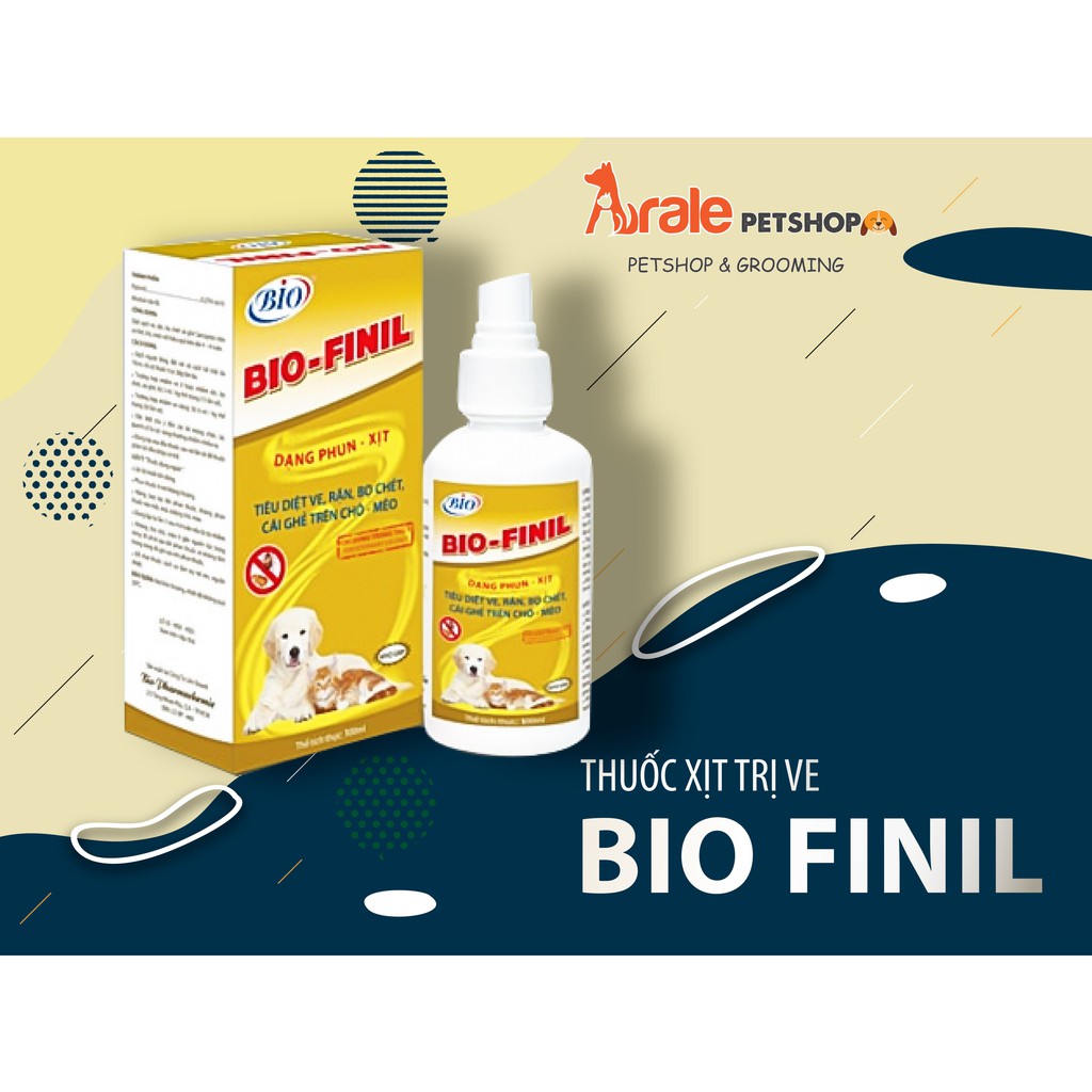 [BÁN CHẠY] THUỐC XỊT TRỊ VE CHO CHÓ MÈO BIO