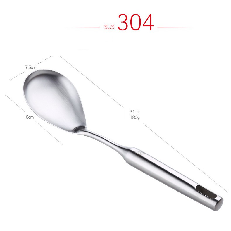 Vá múc canh inox 304 - SSGP - 31x7.5cm 180g