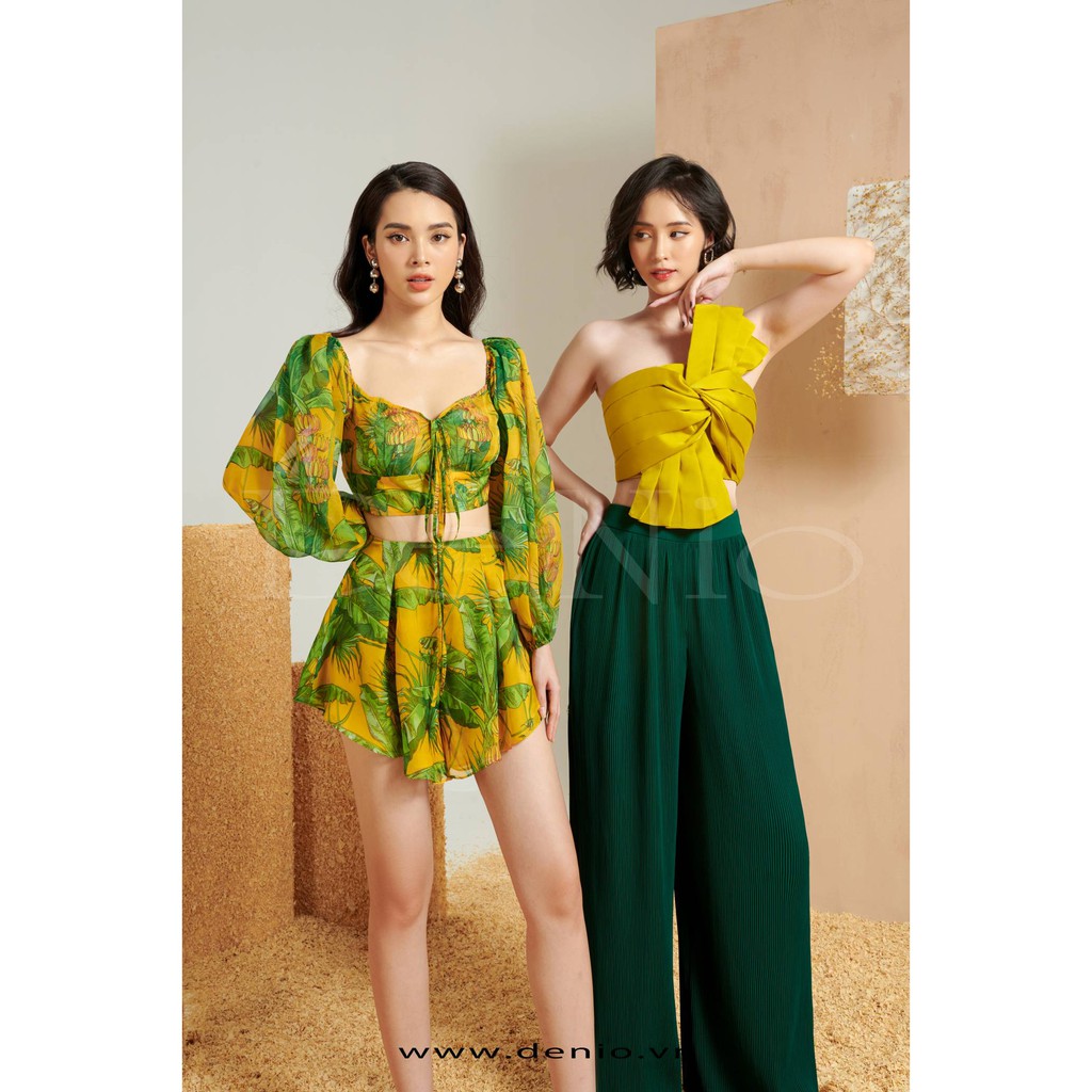 De Nio - Set croptop hoa  - DN0363