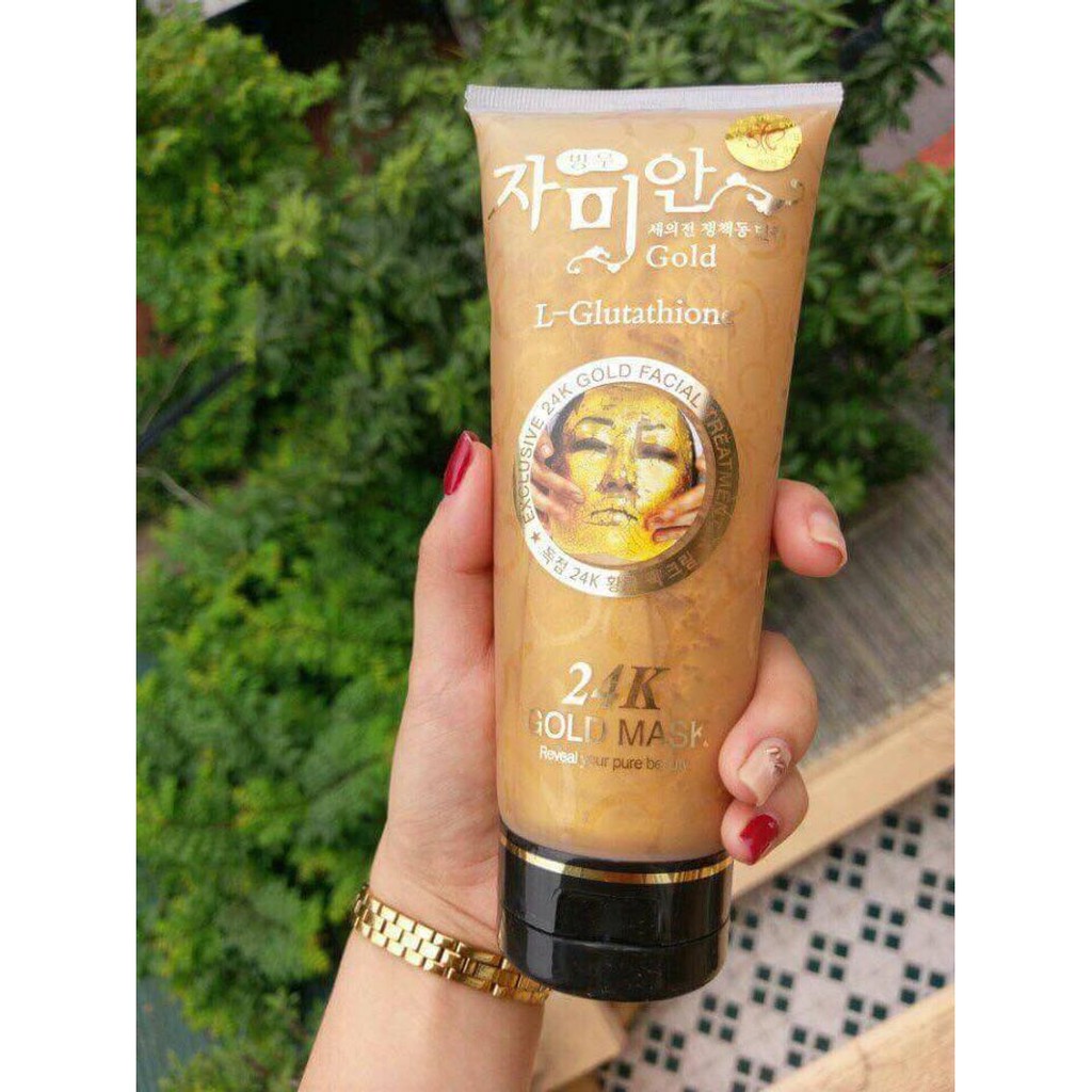 [AUTH] Mặt nạ gel lột trắng da dát vàng 24k Hàn Quốc - Gold Mask L-Glutathione