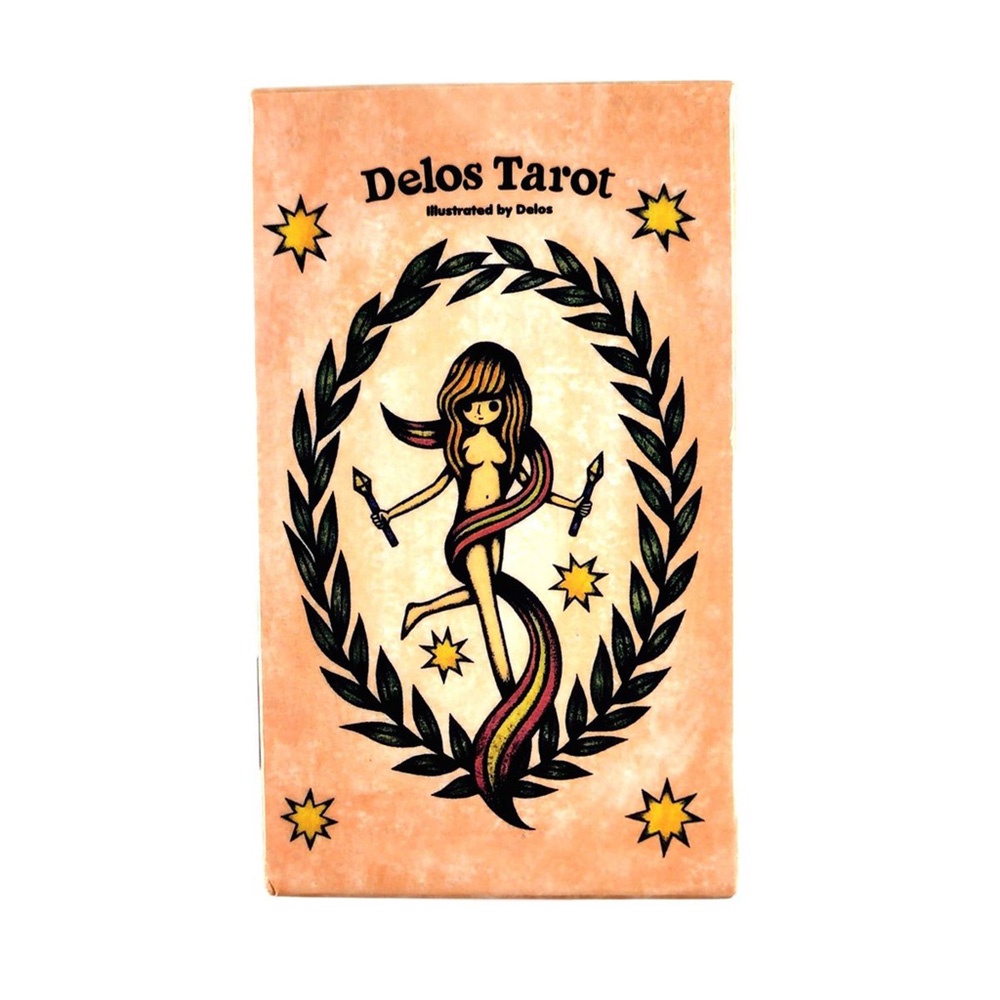 Bộ Bài Delos Tarot 78 Lá Bài Tặng Đá Thanh Tẩy C247