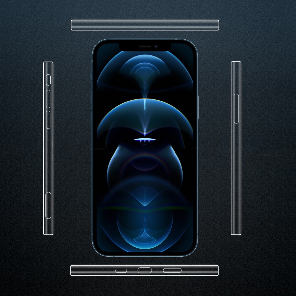 Miếng Dán Bảo Vệ Màn Hình Viền TPU Hydrogel Cho iPhone 15 Plus 14 13 12 11 Pro Max 13 Mini