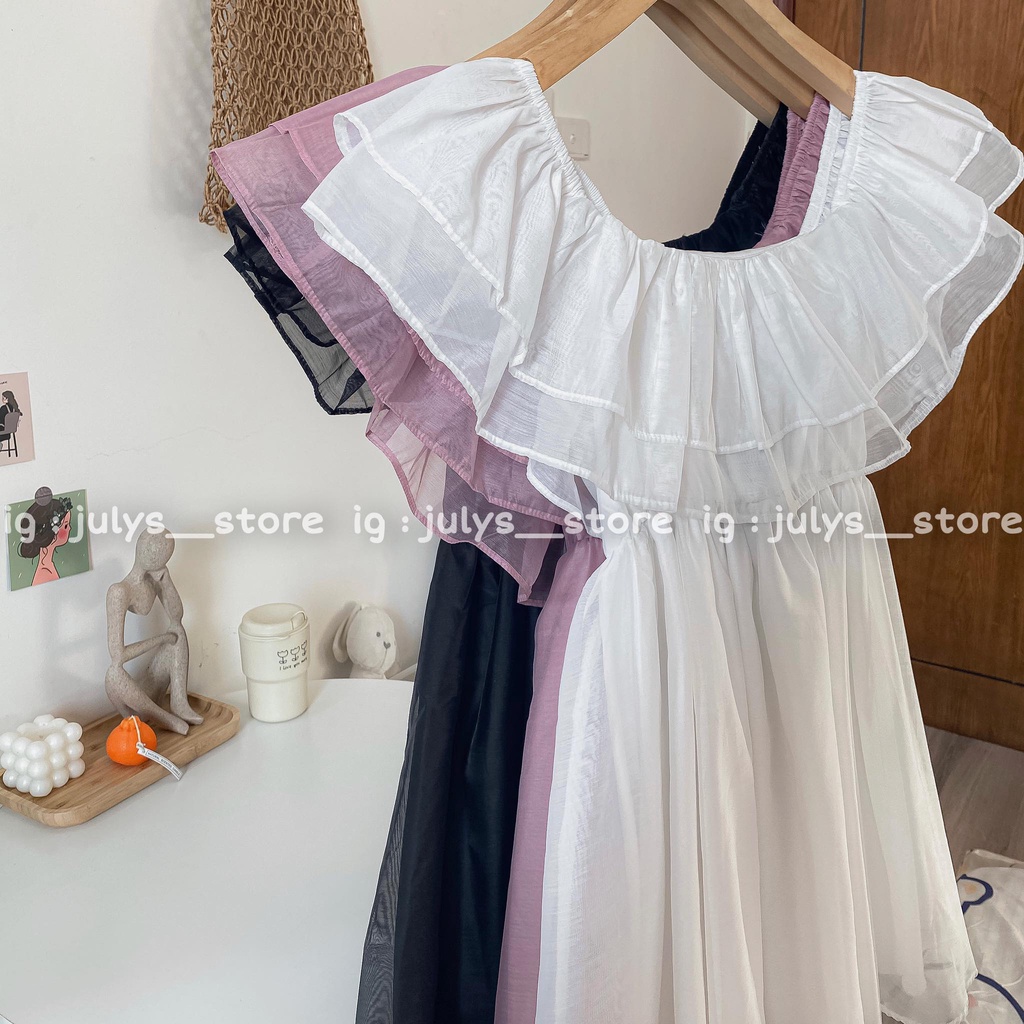 Váy bèo ngực cánh tiên đan dây lưng (ảnh thật shop chụp kèm video)