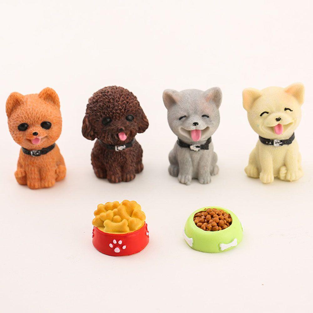 Đồ trang trí Chú Chó Mini DIY Trang Trí Nhà Búp Bê