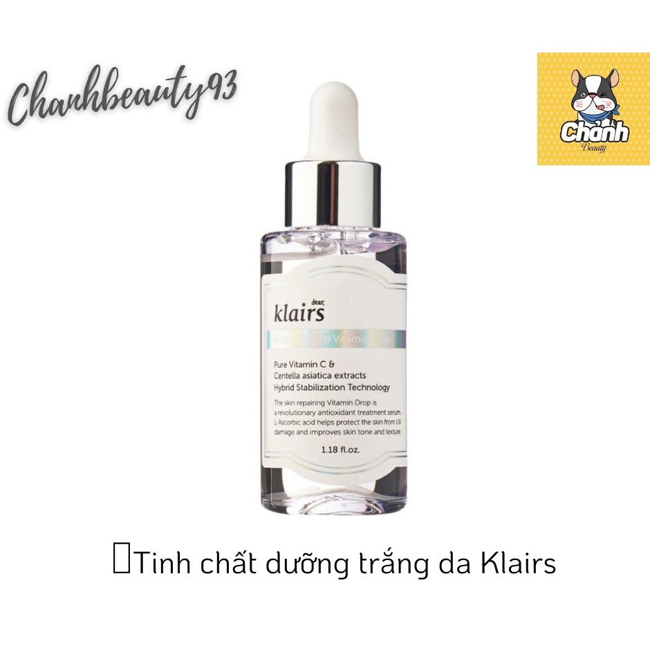 Klairs - Tinh Chất Dear Klairs Dưỡng Sáng Và Làm Đều Màu Da Freshly Juiced Vitamin Drop 35ml