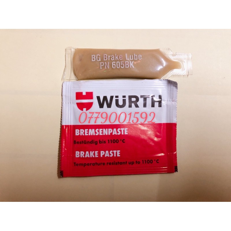 Gói mỡ tra má phanh Wurth Brake Paste 5.5g