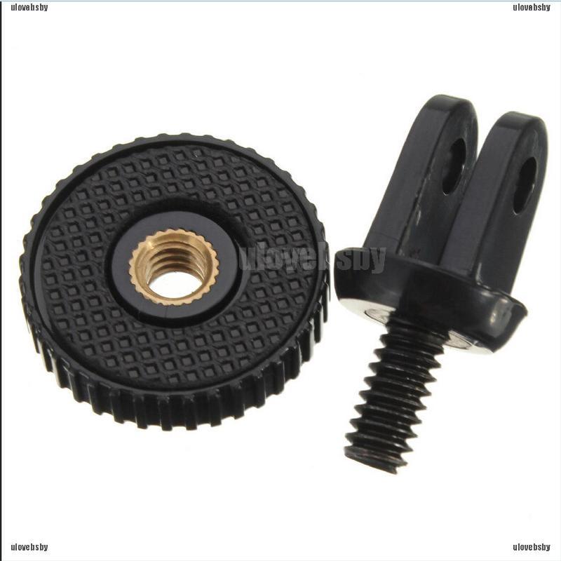 【ulovebsby】Mini 1/4" Monopod Tripod Mount Adapter with Screw Thread For GoPro