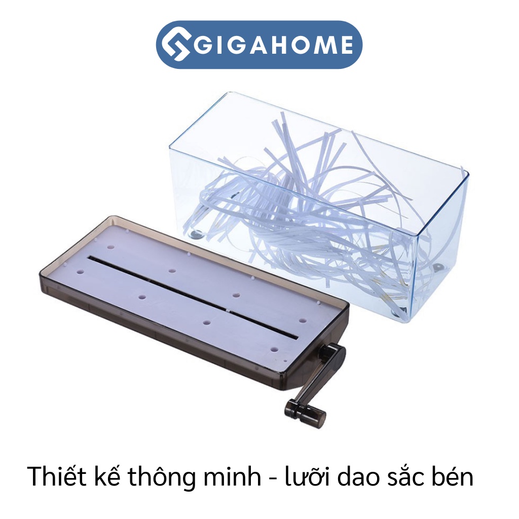Máy Cắt Giấy Huỷ Tài Liệu GIGAHOME A4 Thủ Công Cao Cấp Màu Đen 1007
